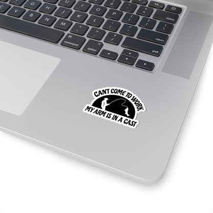 Fishing Funny Sticker Sarcasm Kiss-Cut Stickers, Laptop Décor, Fun Home Decor