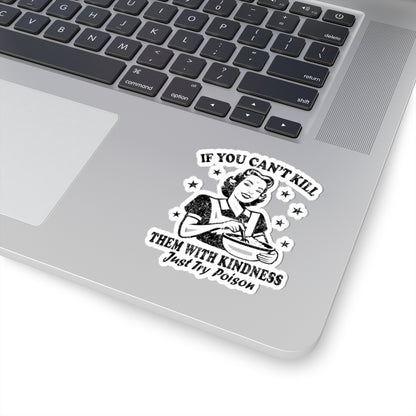 Vintage Retro Housewife Sarcasm Funny Kiss-Cut Stickers, Decals, Laptop Decals, Planner Stickers, Scrapbook Stickers, Journal Stickers