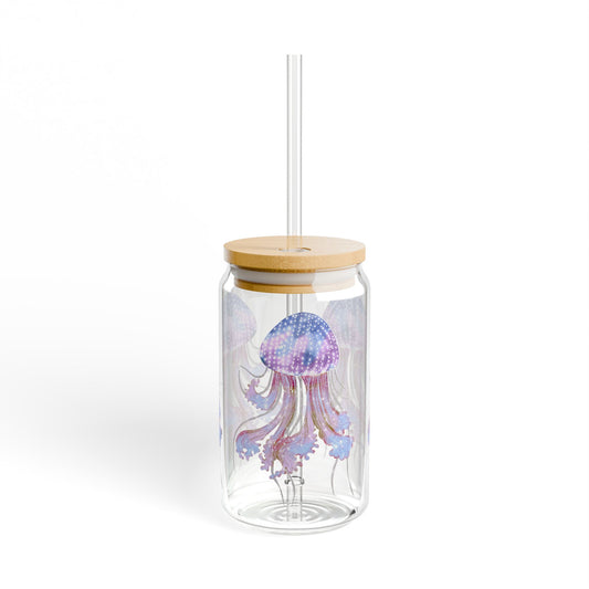 Colourful Jellyfish Sipper Glass