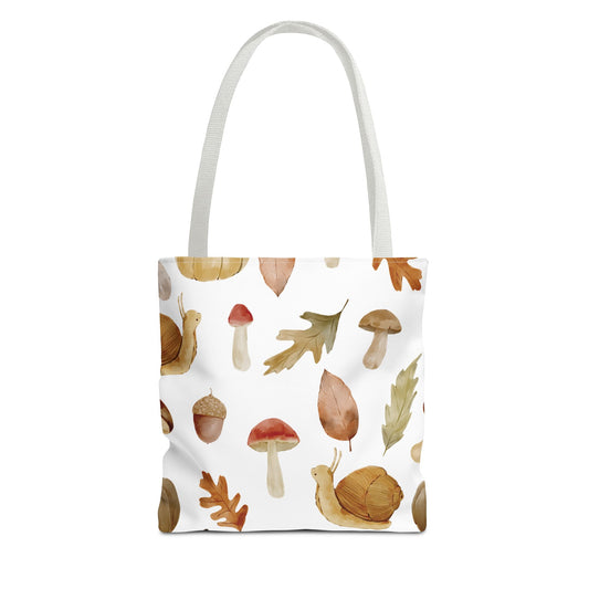 Mushroom & Snail Tote Bag