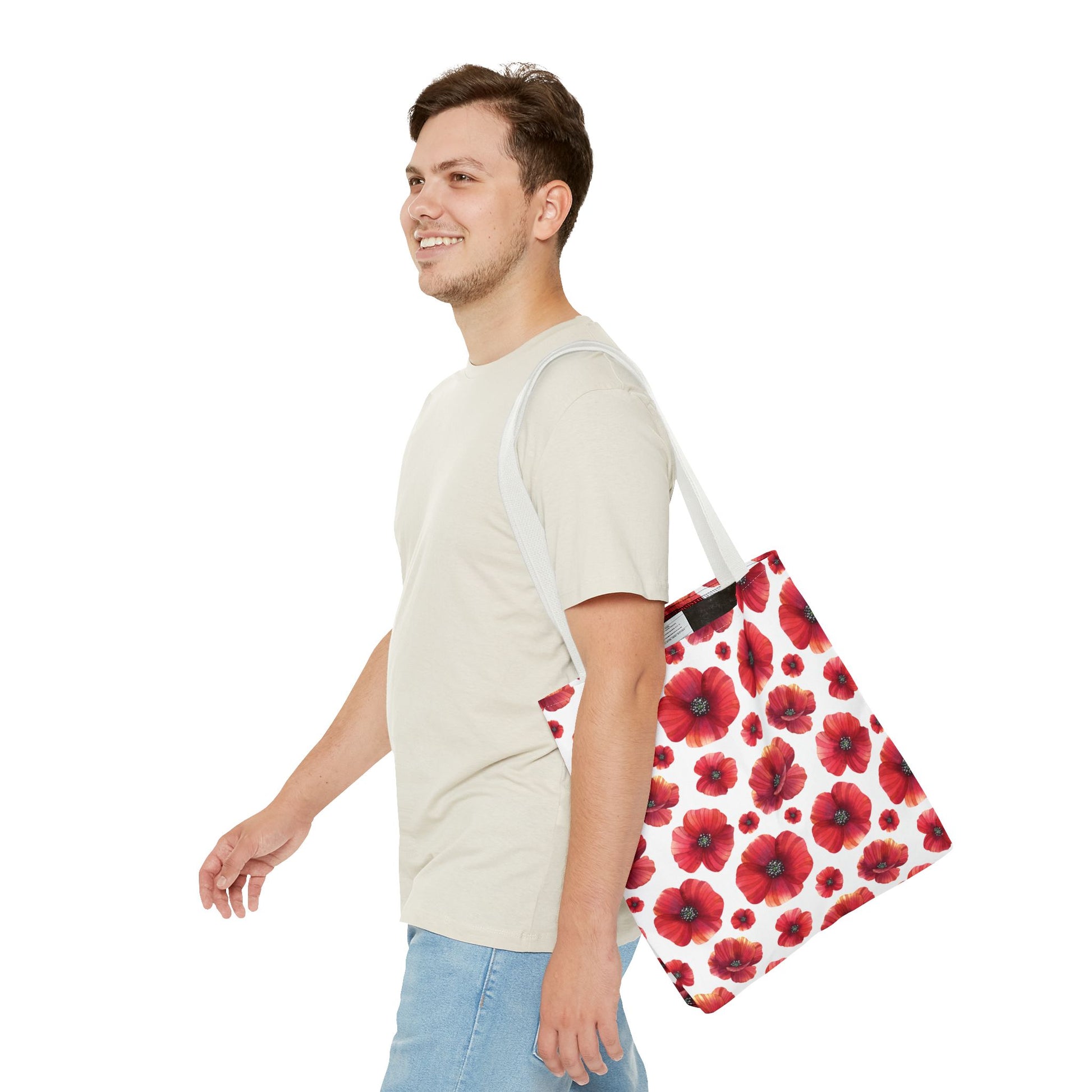 Floral Print all over print tote bag available at Orange Moons
