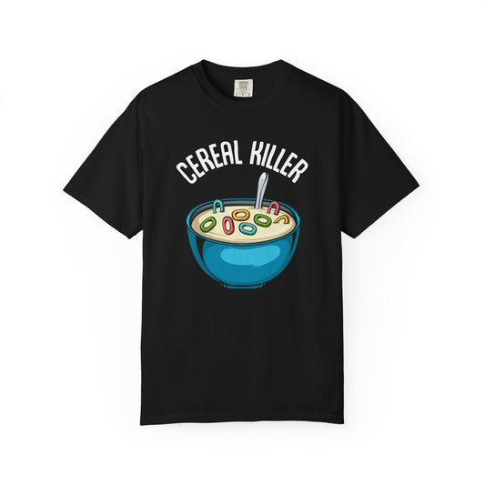 Cereal Killer T-Shirt, Funny Gift for Millennials, Humor Tee for Stress Relief, Casual Everyday Wear, Great Birthday Gift