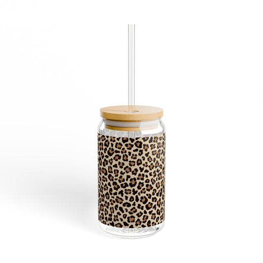 Leopard Sipper Glass at Orange Moons