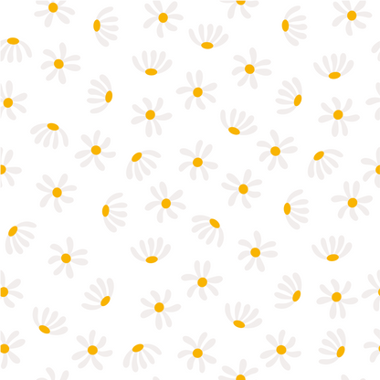 Small Daisy Flower Blossoms Floral Tote