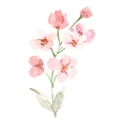 Floral Sipper Glass