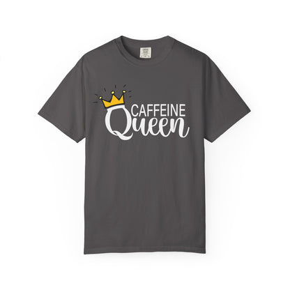 Caffeine Queen Funny T-Shirt for Coffee Lovers, Funny Gift for Millennials, Humor Tee for Stress Relief, Casual Everyday Wear, Birthday Gift