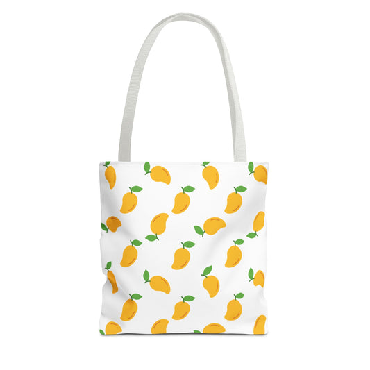 Mango Print all over print tote bag available at Orange Moons