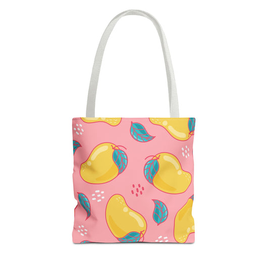 Pink Mango Fruit Tote Bag