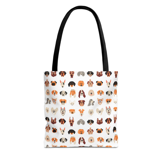 Cartoon Dogs Tote Bag - Cute Canine Lovers Shoulder Bag