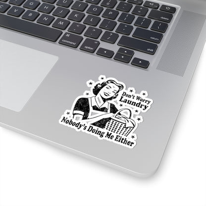 Vintage Retro Housewife Sarcasm Funny Kiss-Cut Stickers, Decals, Laptop Decals, Planner Stickers, Scrapbook Stickers, Journal Stickers