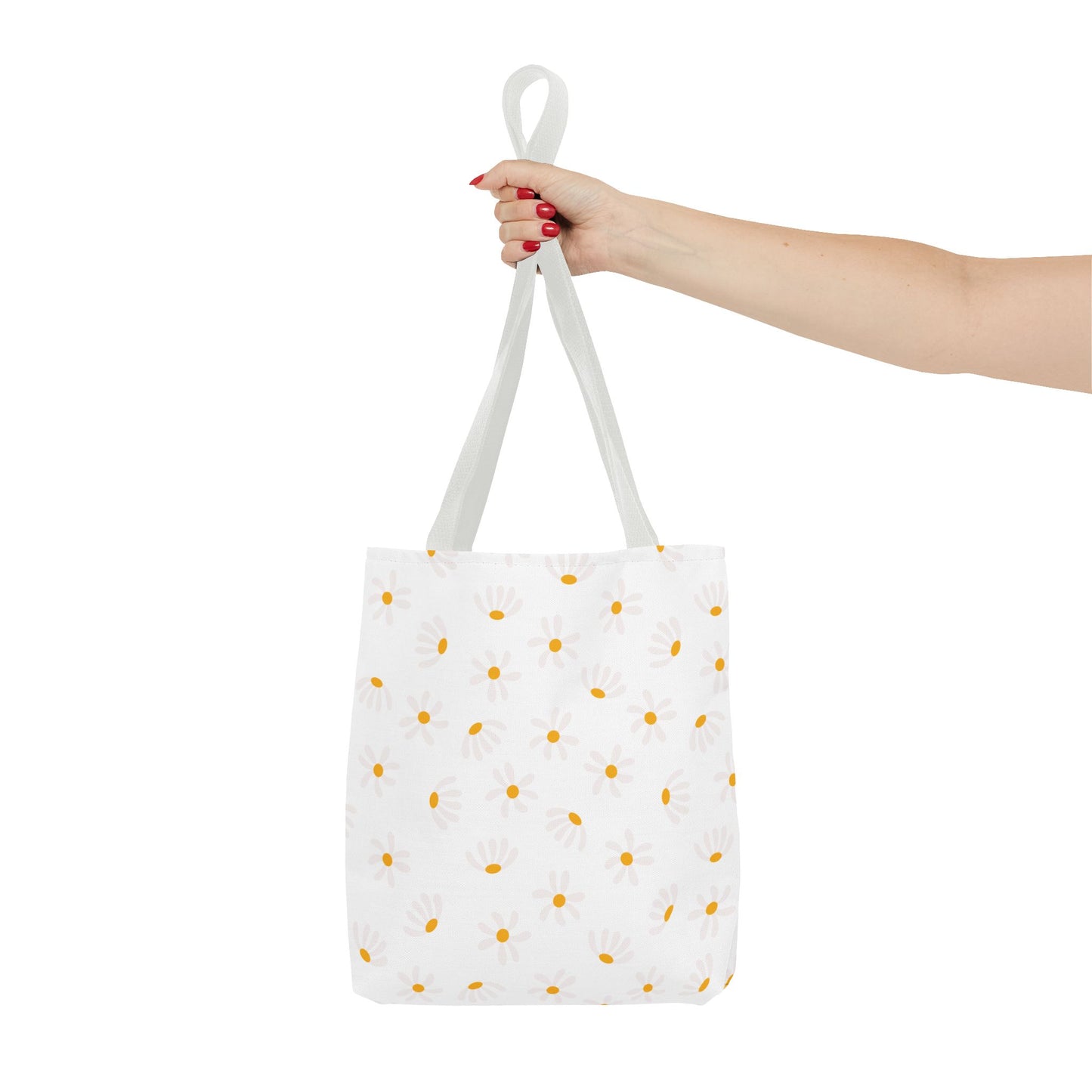 Small Daisy Flower Blossoms Floral Tote