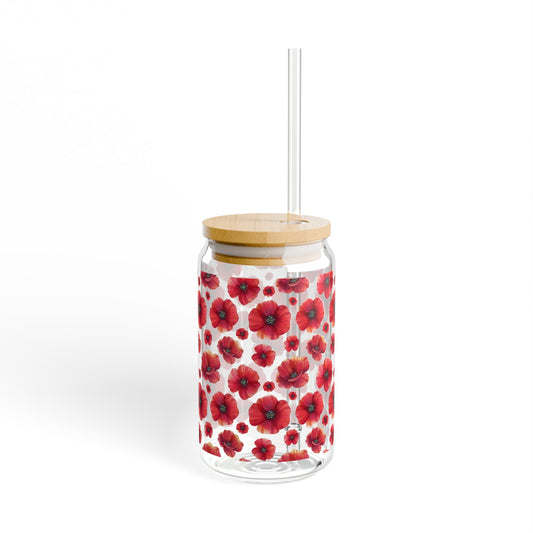 Floral Sipper Glass at Orange Moon