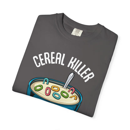 Cereal Killer T-Shirt, Funny Gift for Millennials, Humor Tee for Stress Relief, Casual Everyday Wear, Great Birthday Gift
