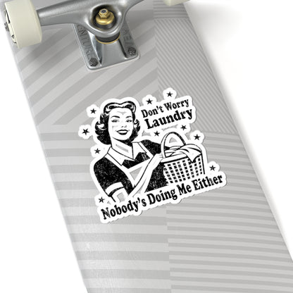 Vintage Retro Housewife Sarcasm Funny Kiss-Cut Stickers, Decals, Laptop Decals, Planner Stickers, Scrapbook Stickers, Journal Stickers