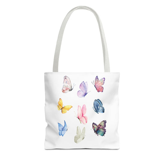 Watercolor Butterfly Tote Bag