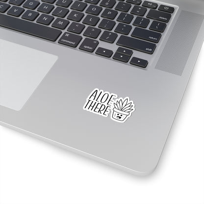 Aloe There Plant Kiss-Cut Stickers, Cute Succulent, Laptop Décor, Nature Lover Gift, Fun Home Decor, Greenery Sticker Pack