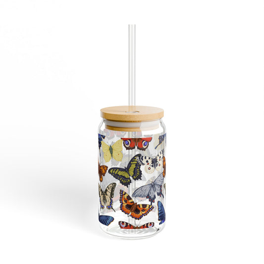 Butterflies pattern Sipper glass at Orange Moon 