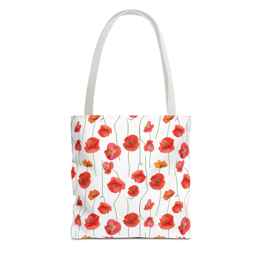 Poppies Floral Tote Bag