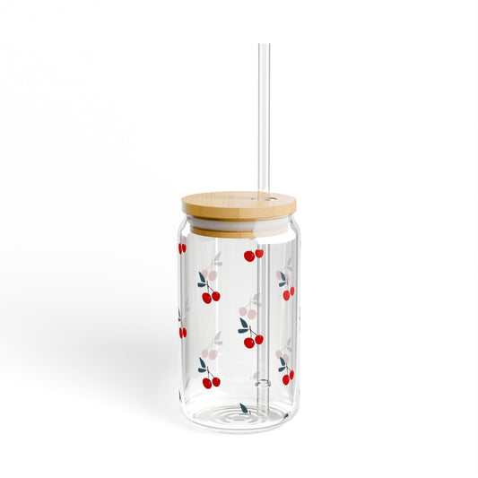 Cute Cherries Sipper Glass at Orange Moon 