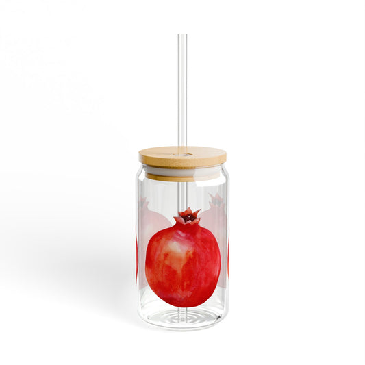 Fresh Pomegranate Sipper Glass