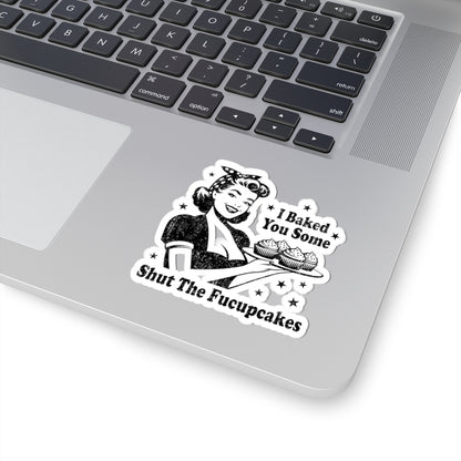 Vintage Retro Housewife Sarcasm Funny Kiss-Cut Stickers, Decals, Laptop Decals, Planner Stickers, Scrapbook Stickers, Journal Stickers