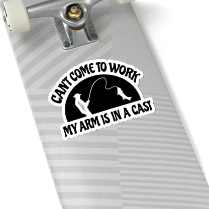 Fishing Funny Sticker Sarcasm Kiss-Cut Stickers, Laptop Décor, Fun Home Decor