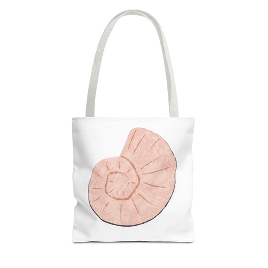 Pink Seashell Tote Bag