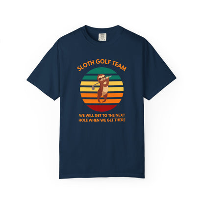 Sloth Golf Team Funny Golf T-shirt, Funny Golf Tee