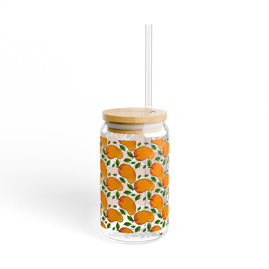 Mango pattern Sipper glass at Orange Moon 