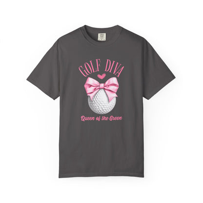 Golf Diva ~ Queen of the Green Girl Women's Golf T-shirt Tee