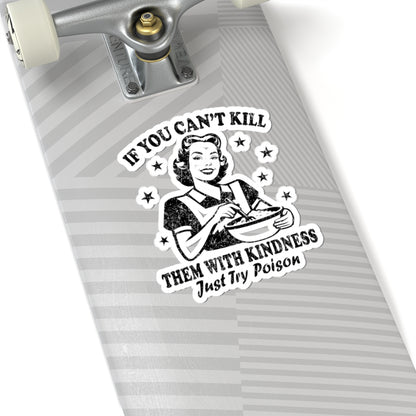 Vintage Retro Housewife Sarcasm Funny Kiss-Cut Stickers, Decals, Laptop Decals, Planner Stickers, Scrapbook Stickers, Journal Stickers
