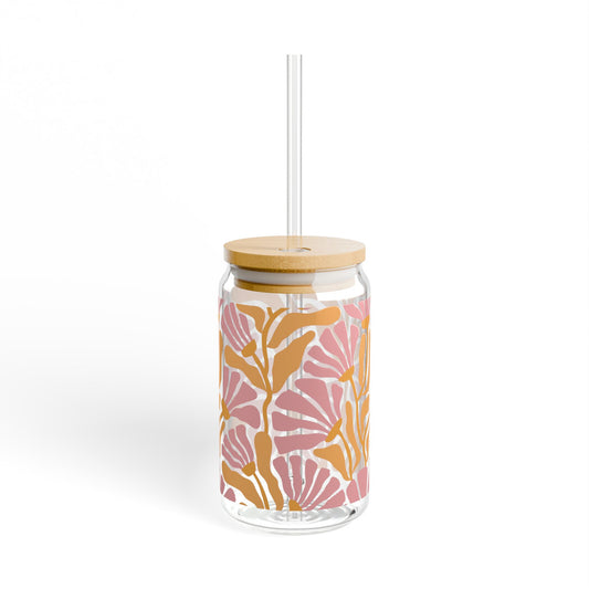 Floral Sipper Glass