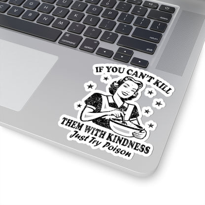 Vintage Retro Housewife Sarcasm Funny Kiss-Cut Stickers, Decals, Laptop Decals, Planner Stickers, Scrapbook Stickers, Journal Stickers