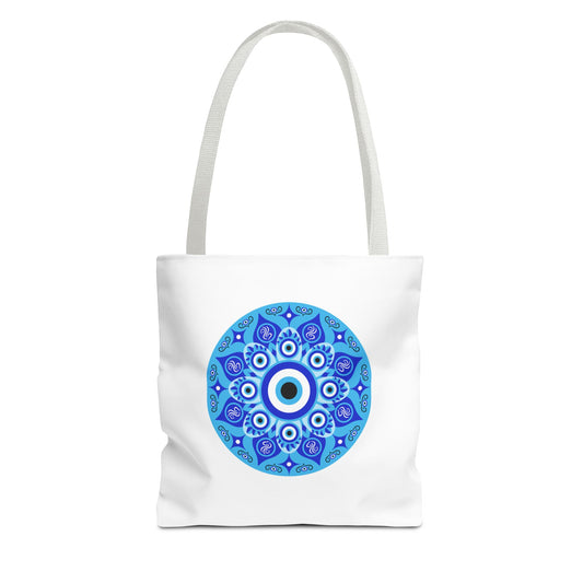 Evil Eye Mandala Tote Bag
