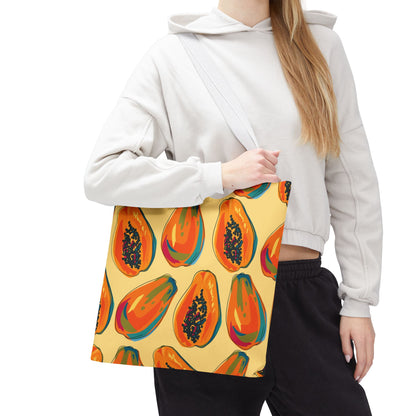 Papaya Tropical Fruit Tote Bag