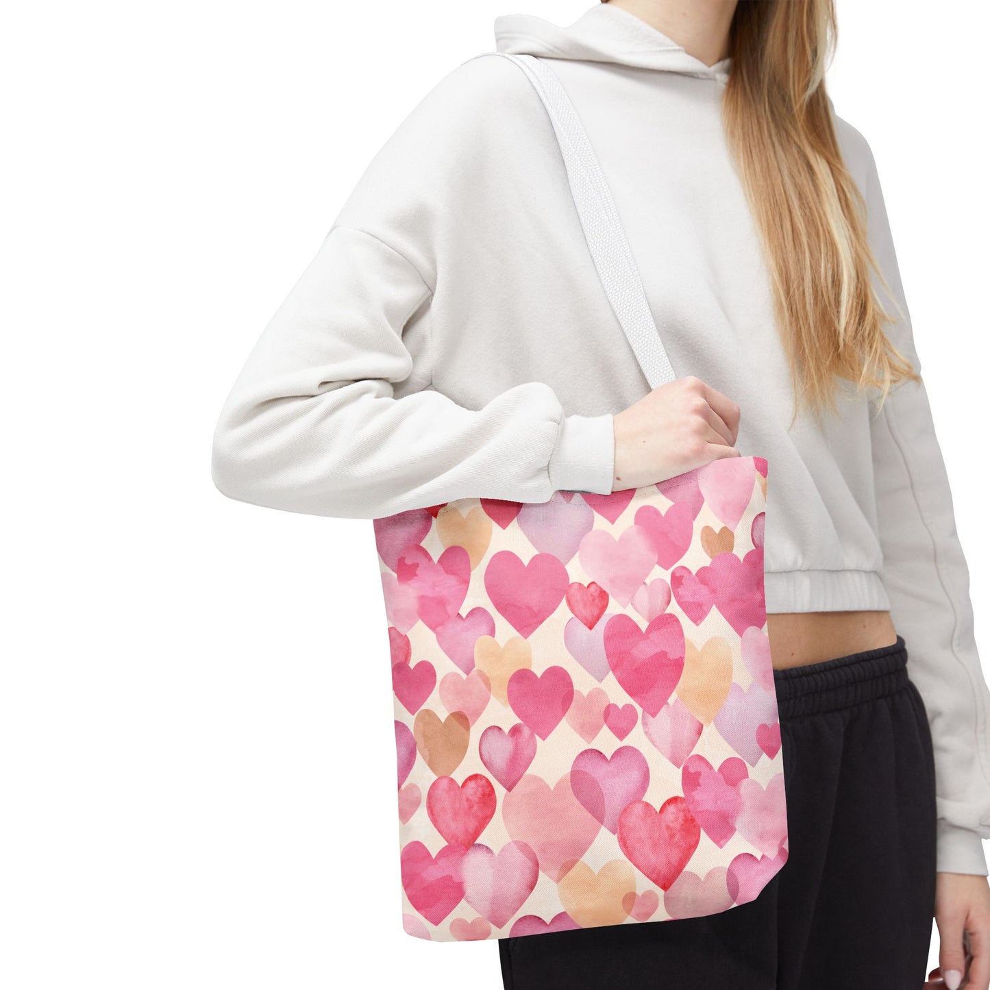 Colorful Hearts Tote Bag