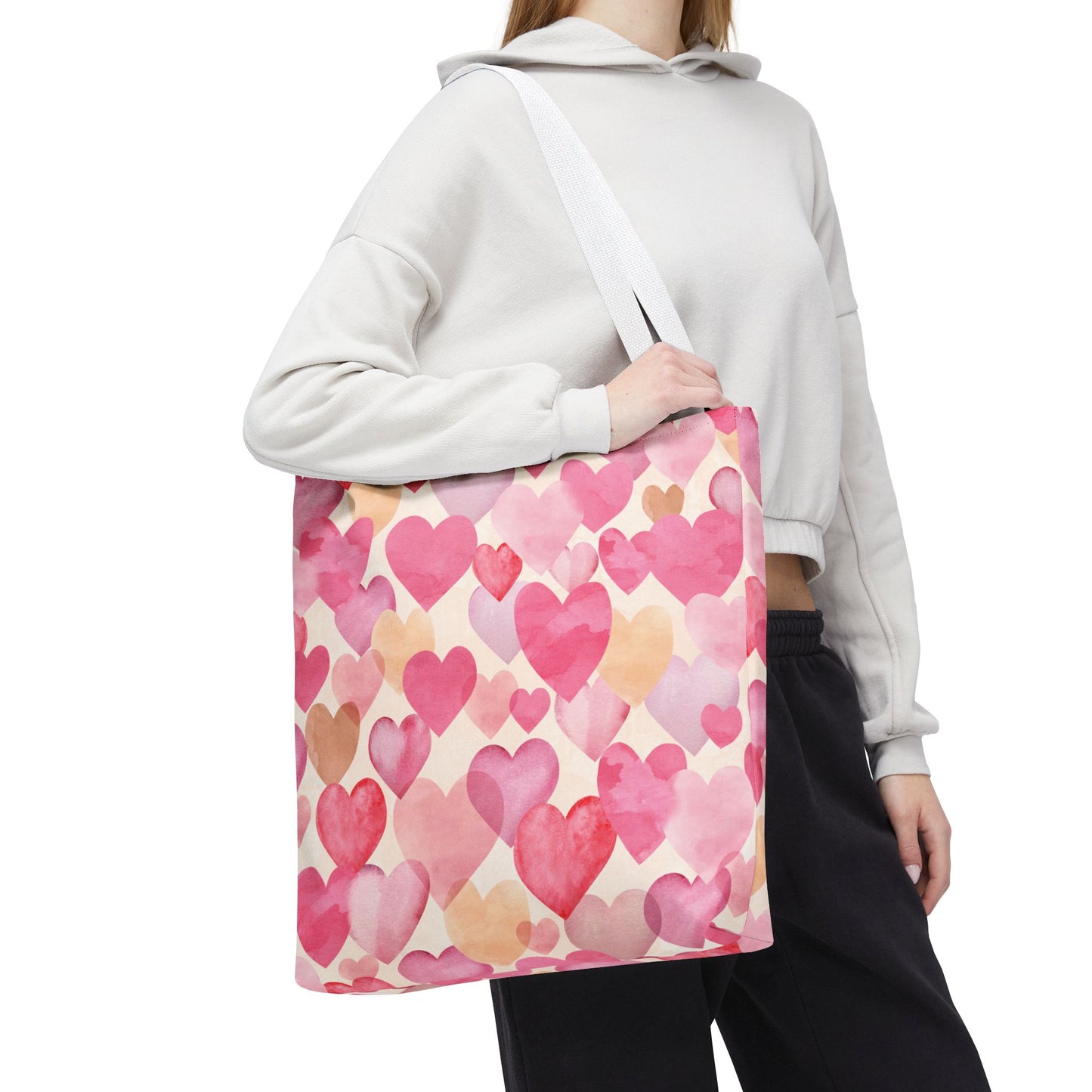 Colorful Hearts Tote Bag