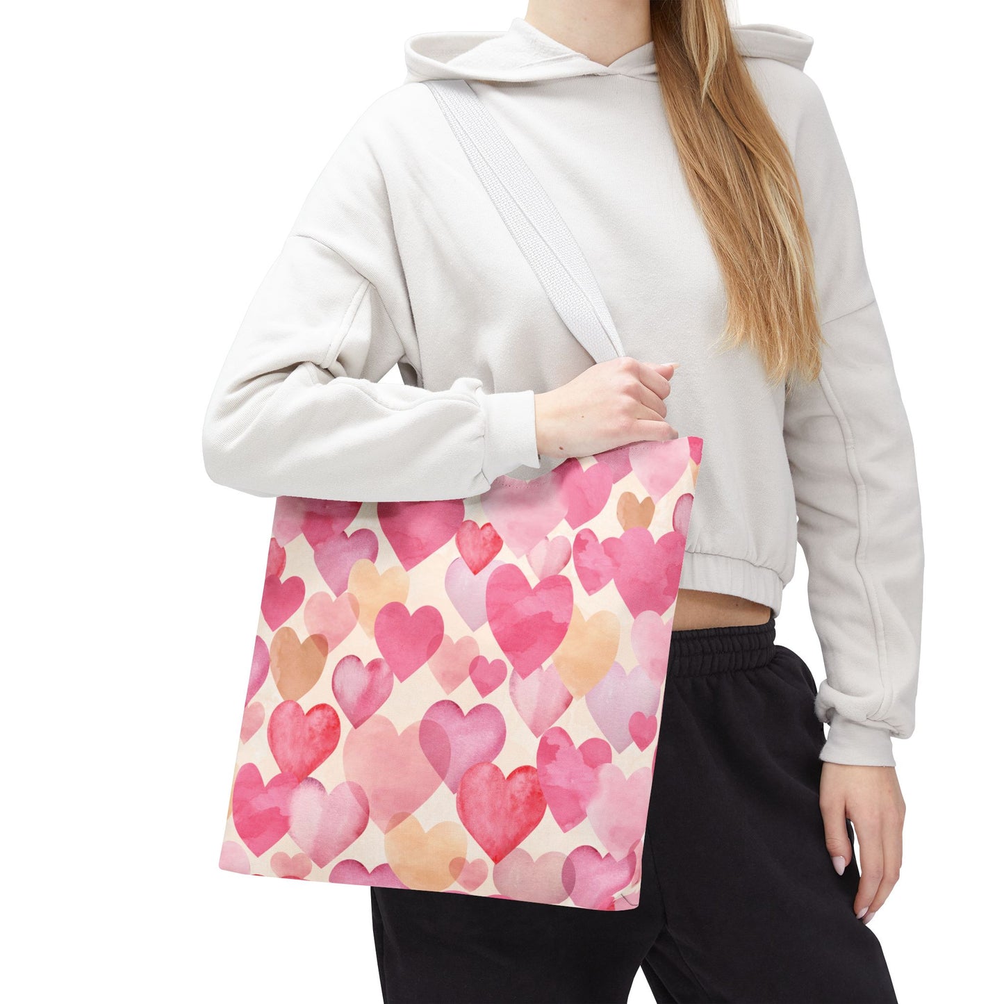 Colorful Hearts Tote Bag