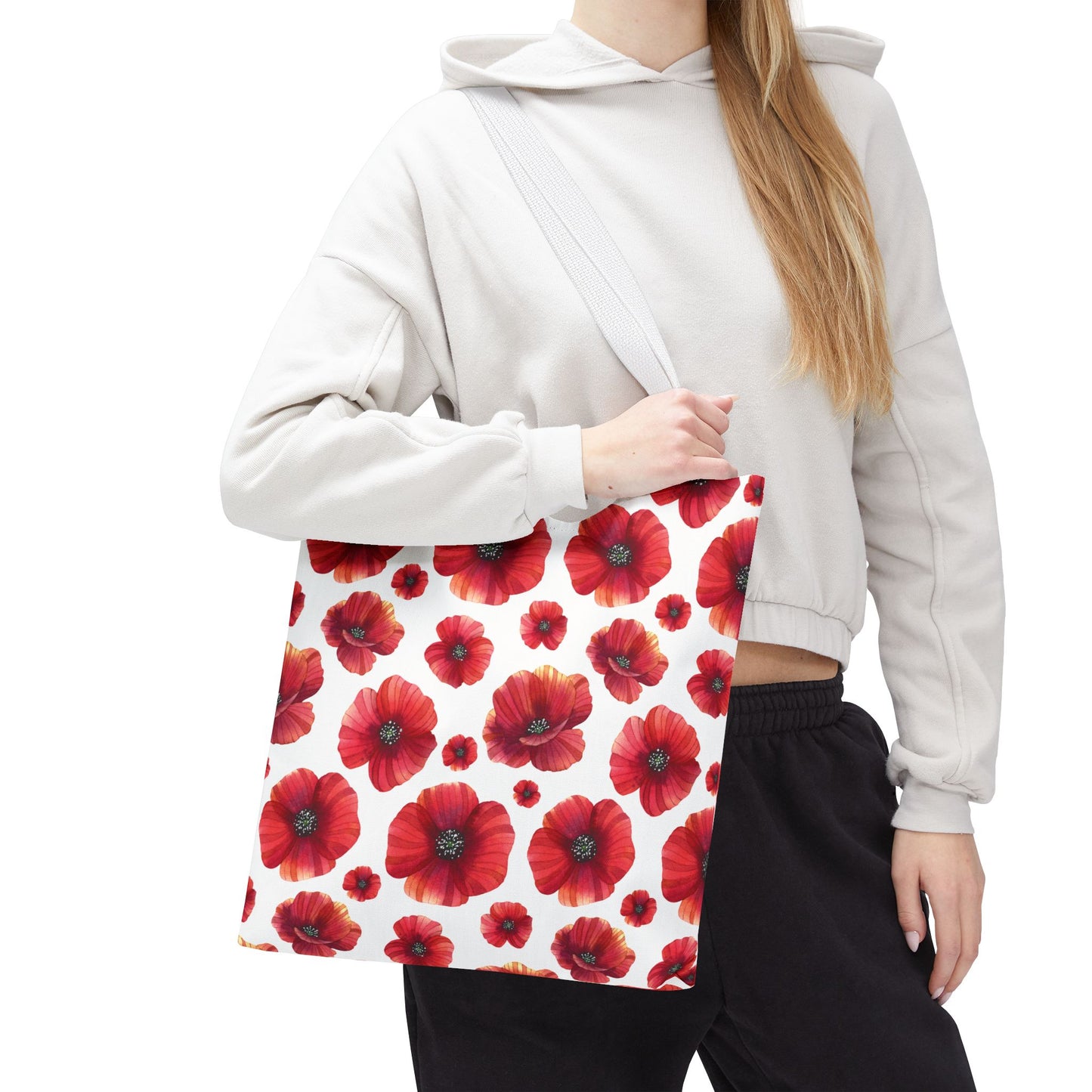 Poppies Floral Tote Bag