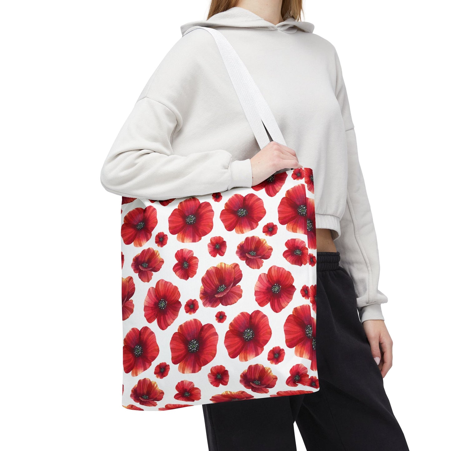 Poppies Floral Tote Bag
