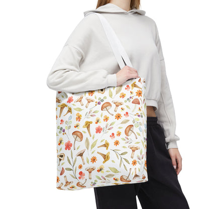 Wild Forest Mushroom Toad Stool Tote Bag