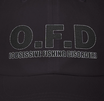 O.F.D. Obsessive Fishing Disorder - Fishing Hat, Luxurious Embroidered Classic Adjustable Cap, Unisex Embroidery Baseball Cap, Trucker Hat