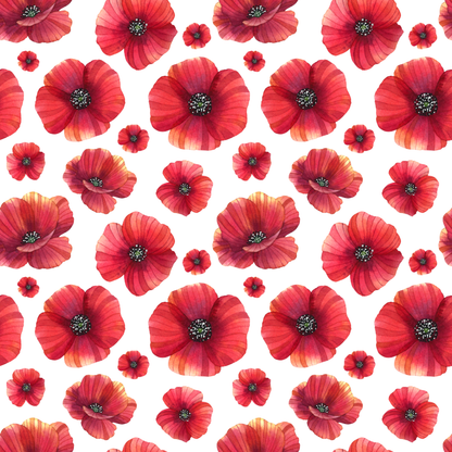 Poppies Floral Tote Bag